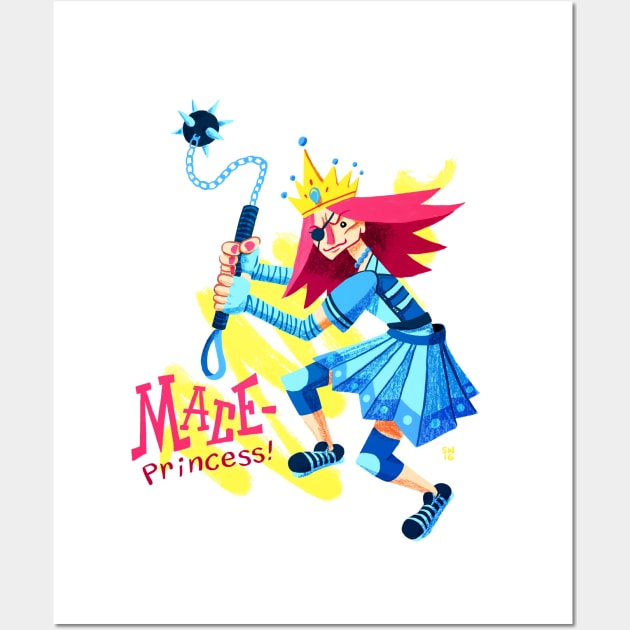 Mace-Princess! Wall Art by washburnillustration